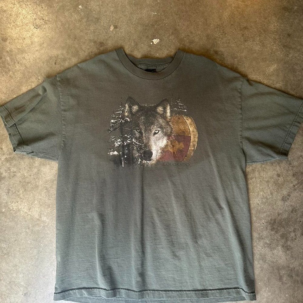 Y2K Wolf Nature Shirt